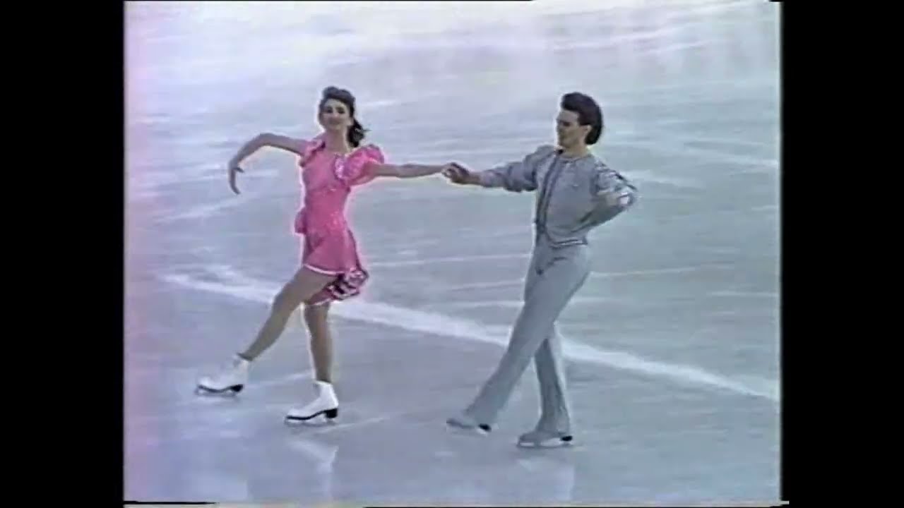 Marina Klimova & Sergei Ponomarenko URS - 1989 European Championships Compulsory Dance 1