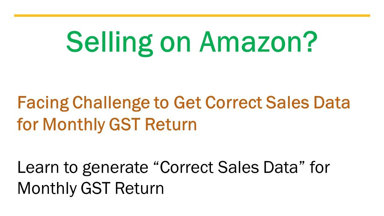 GST Monthly Return- Amazon Sales Report