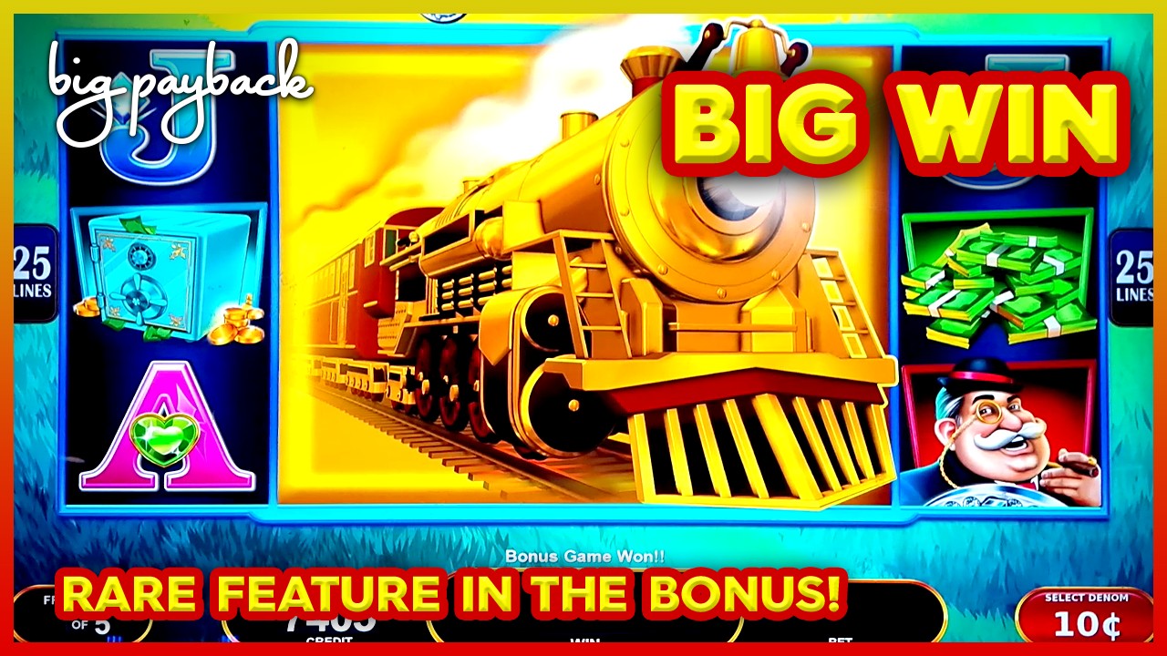 I GOT THE BIG TRAIN on All Aboard Gold Express Slots! PLUS ALL ABOARD MIGHTY PANDA!!