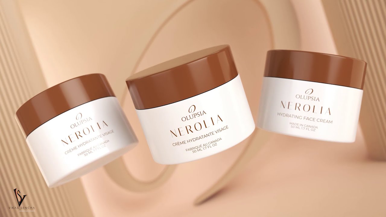 3D Cosmetic Product Animation | Face Cream Commercial Video