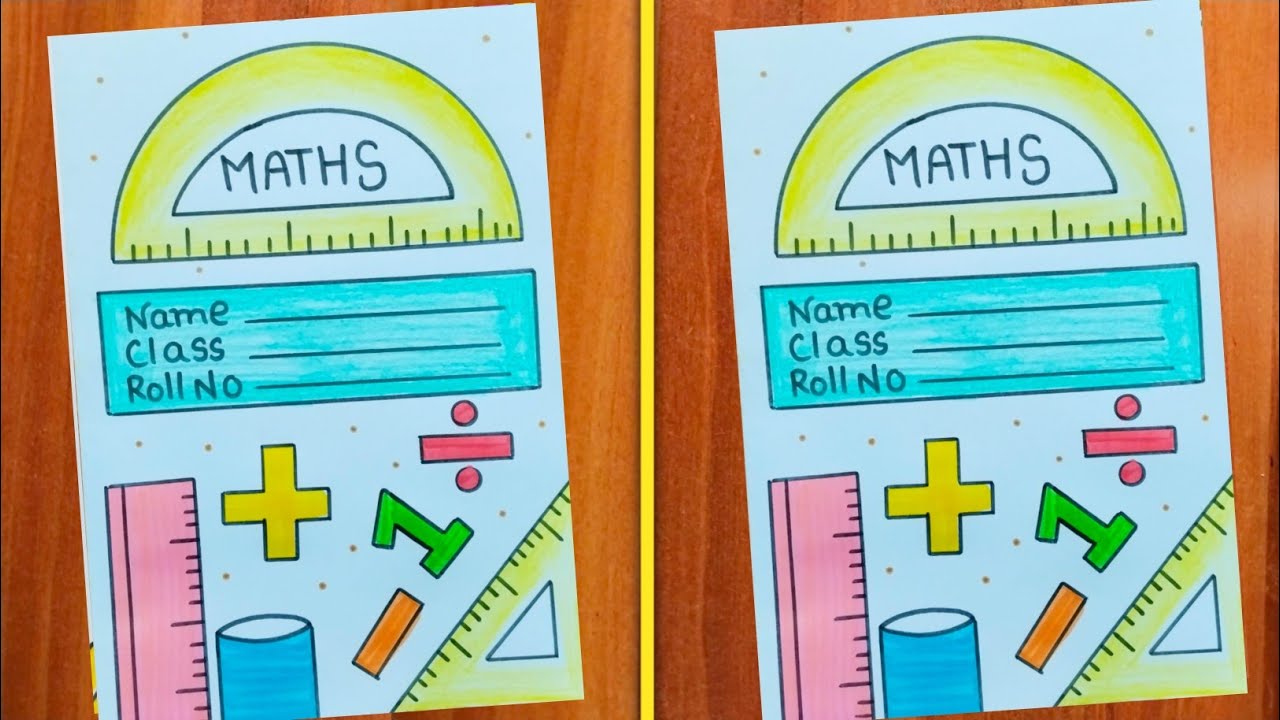 Maths Front Page Design / Maths project Work / Mathematics Front Page Design /Front Page Design Easy