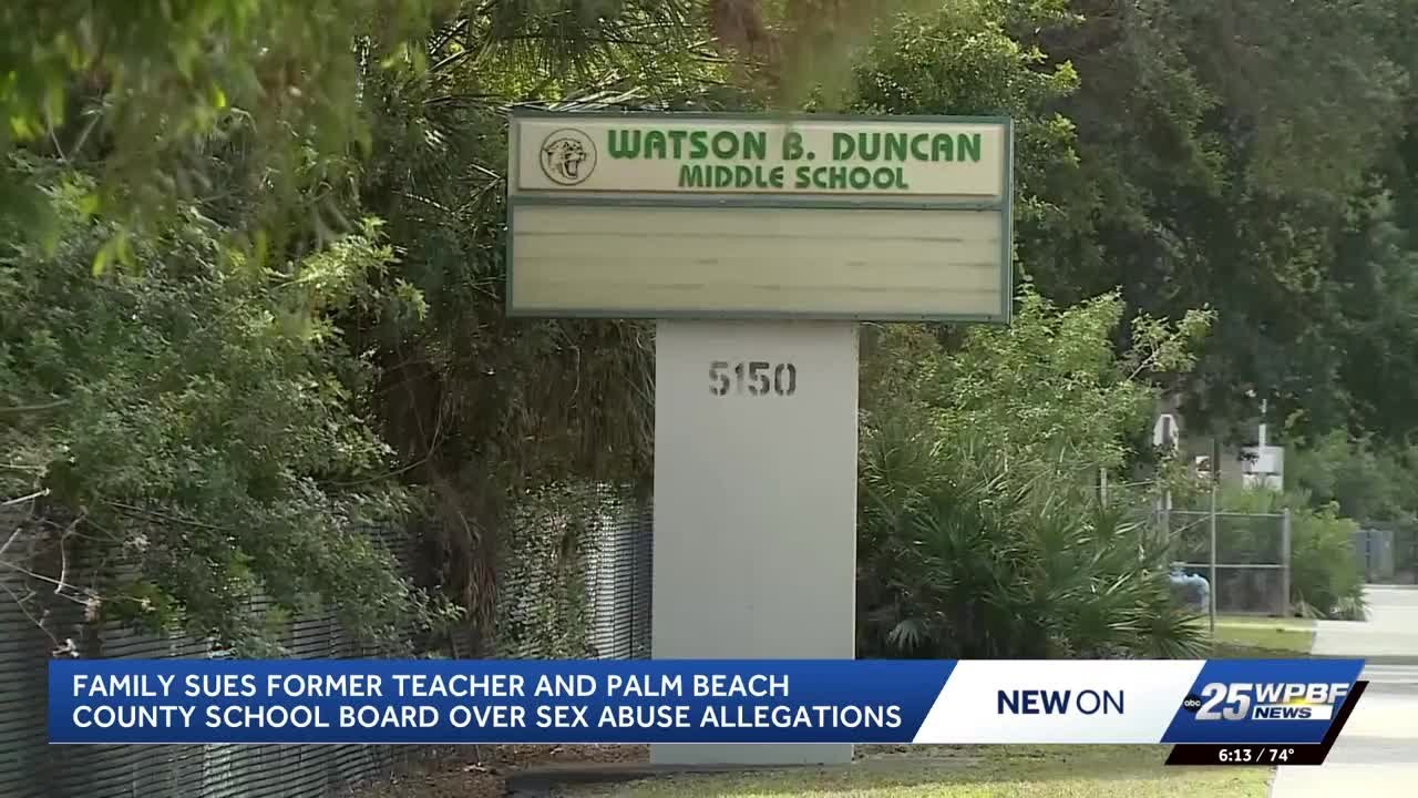 Palm Beach County School District sued after teacher accused of grooming and abusing student