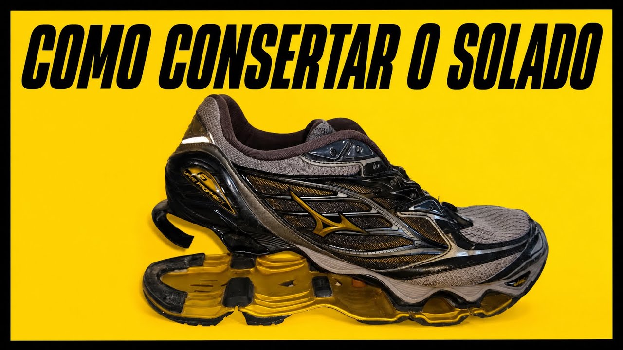 🆘 Como colar o solado do tênis Mizuno Wave Prophecy | Como colar sola de tênis