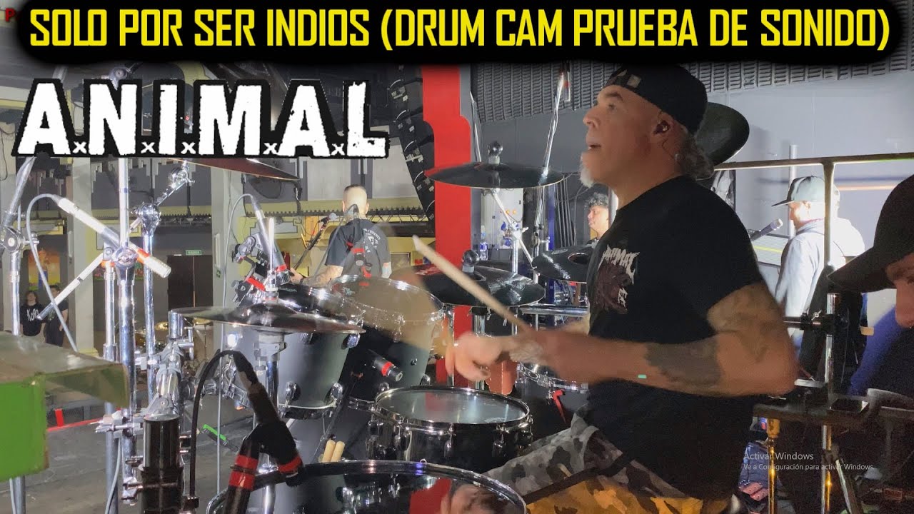 🚨 A.N.I.M.A.L - Solo Por Ser Indios (Marcelo Castro Drum Cam Prueba De Sonido Auditorio Oeste) 🥁