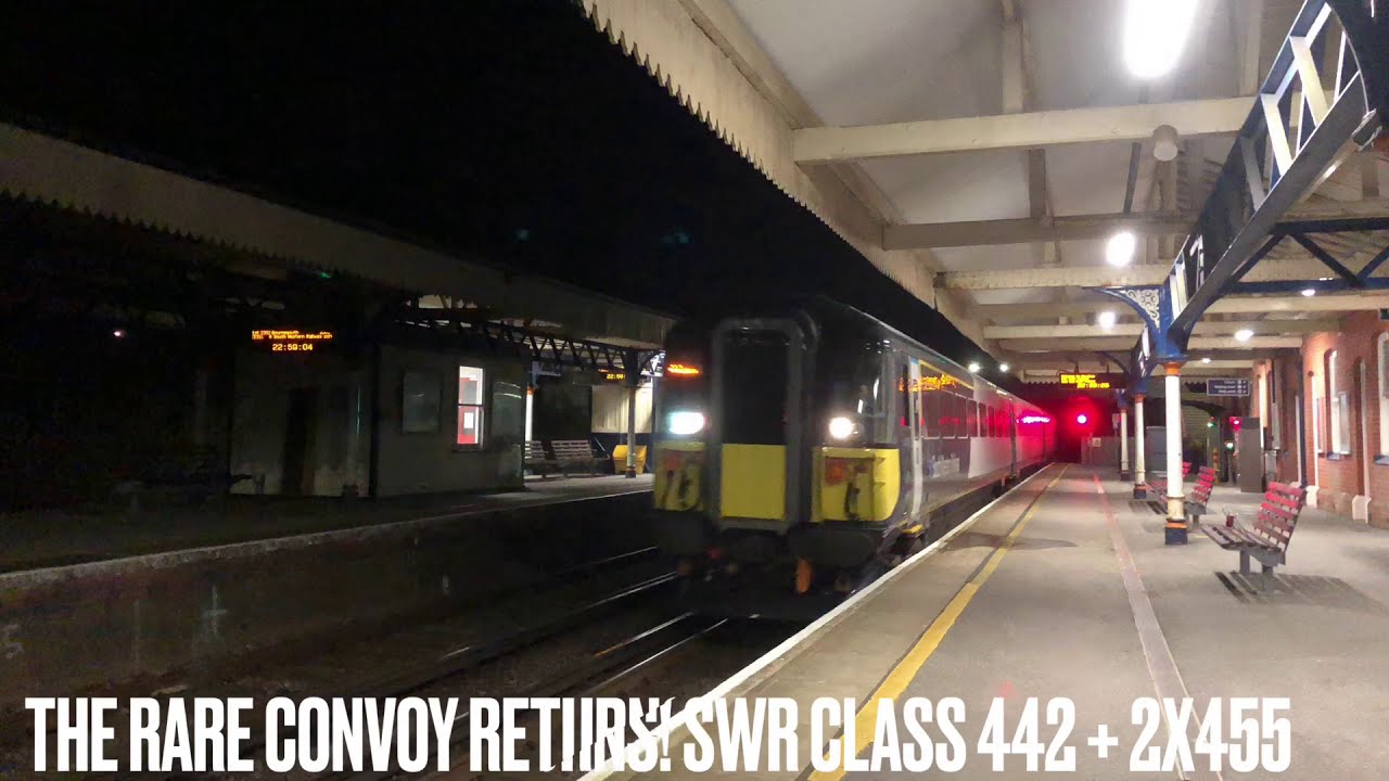 *Very Rare SWR Convoy!* SWR Class 442 Movement @Wareham - 25/2/21