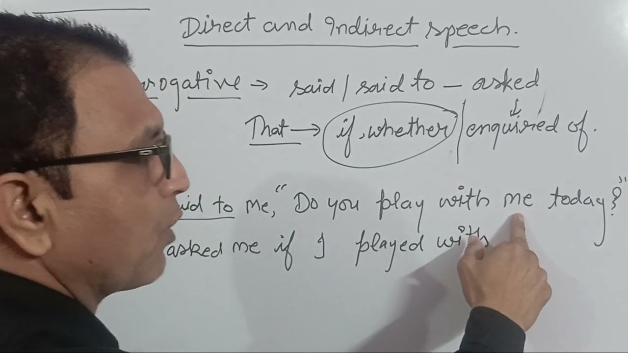 Direct and Indirect speech interrogative 1