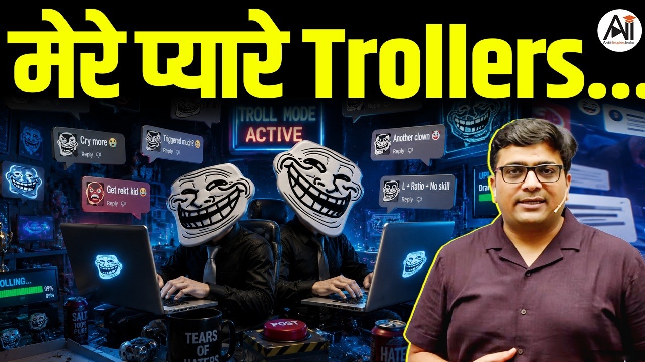 Reply to Trollers & Chillars | By Ankit Sir