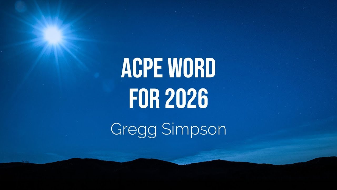 ACPE Word for 2026