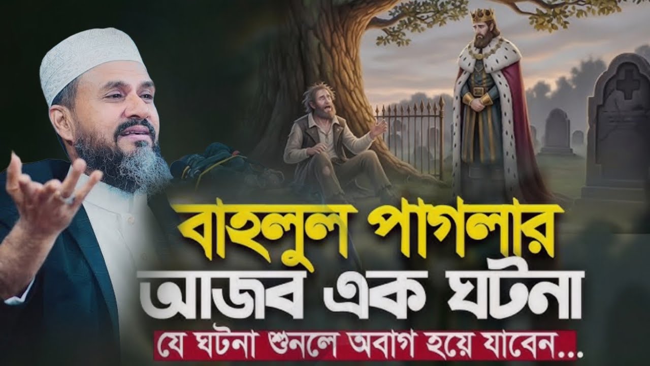 বাদশা হারুনুর রশিদ ও বাহলুল পাগলার আজব ঘটনা -মোশতাক ফয়েজী ওয়াজ Mawlana Mostak Fayzi New Waz