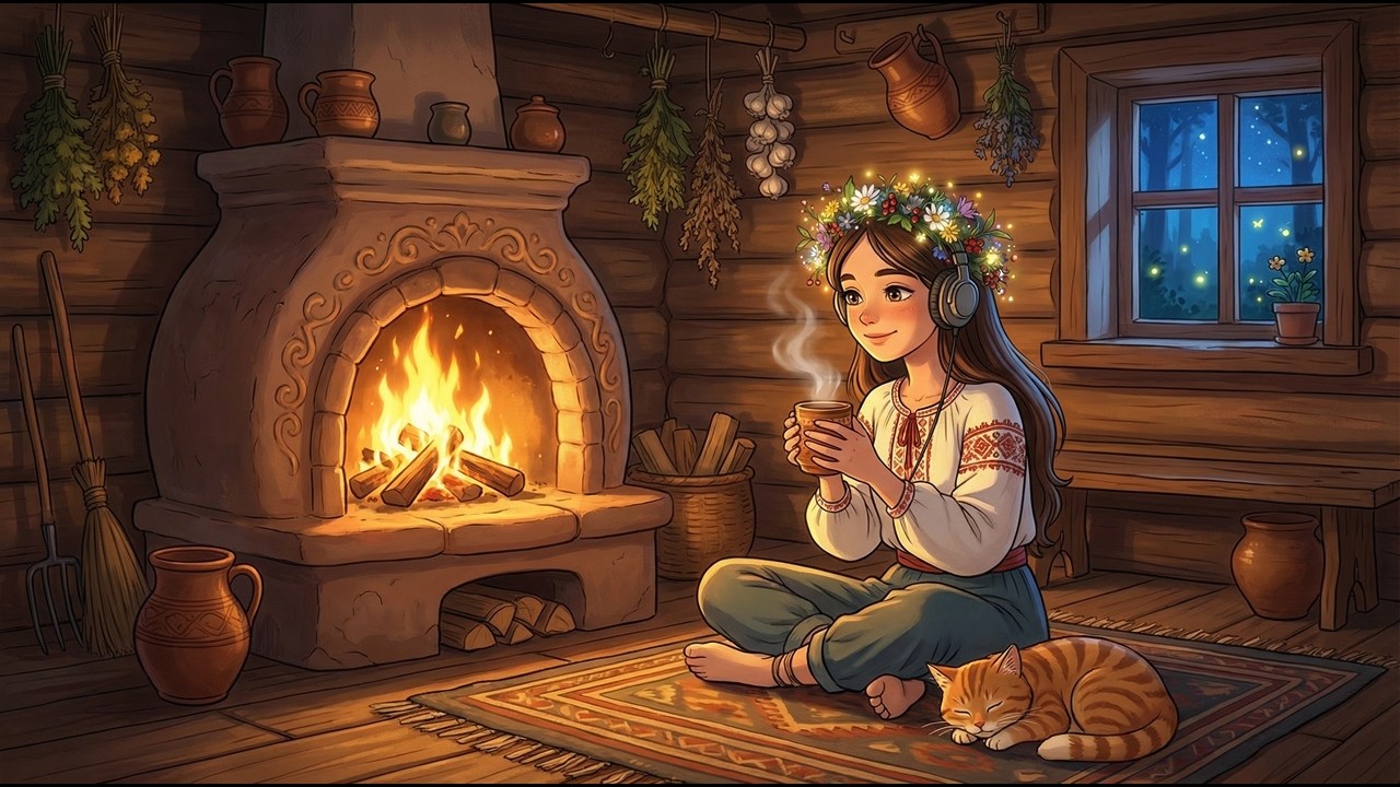 Затишний вечір у Карпатах 🌲 Ethno Lofi Beats ~ Музика для навчання та сну