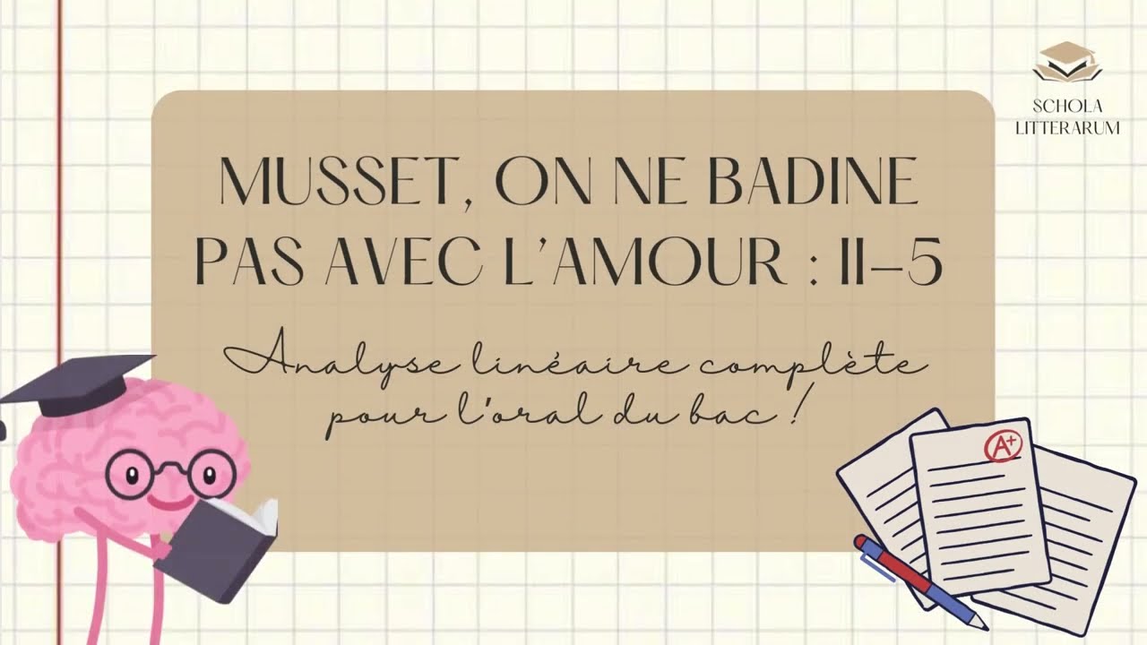 Musset, On ne badine pas avec l'amour : analyse linéaire de l'acte II scène 5 pour l'oral du bac !