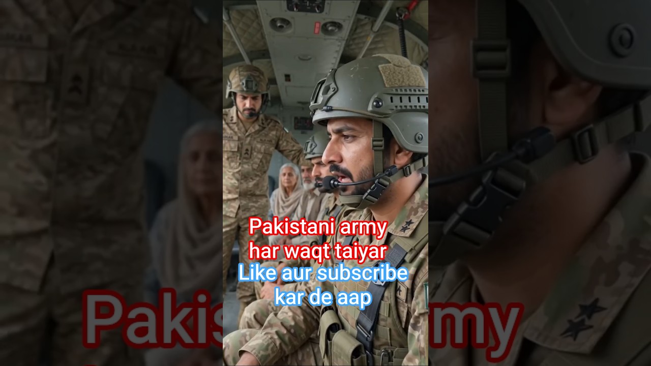 Pakistani army har waqt emergency ke liye taiyar. brave soldier