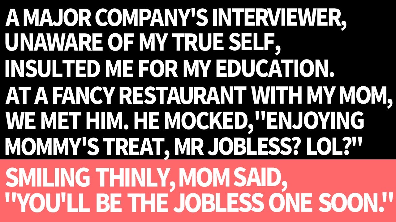 An interviewer INSULTED my education, calling me 