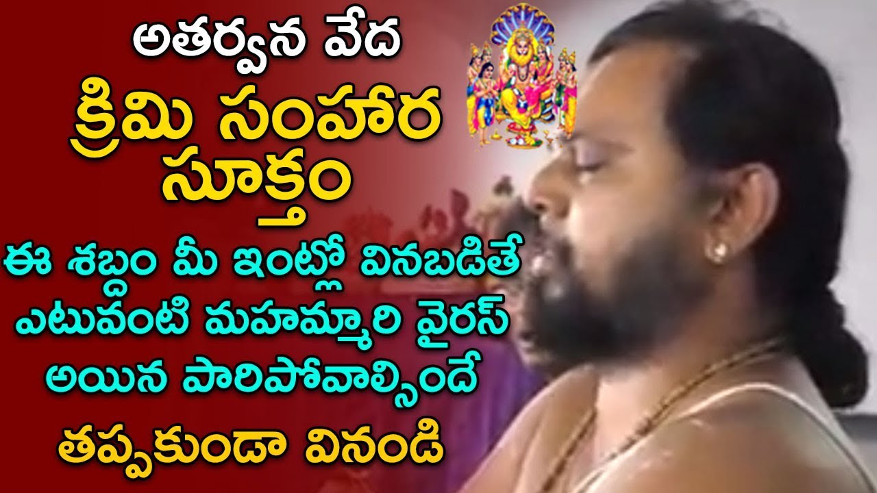 క్రిమి సంహారక సూక్తం విని మహమ్మారిని తరిమికొట్టండి - Krimi Samhara Suktam in Atharvana Vedam