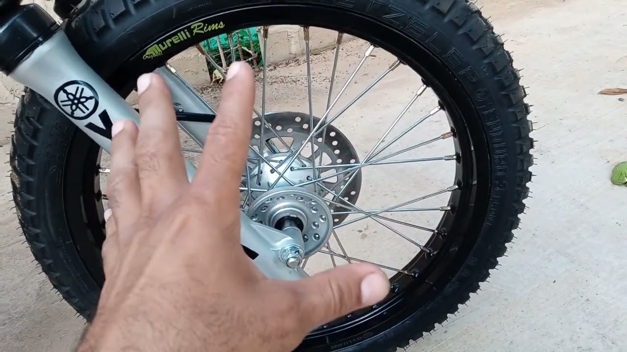 yamaha xtz 125 modificada con rin 19 delantero