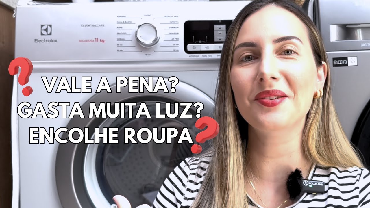1 ANO USANCO SECADORA DE ROUPA, VALE A PENA? GASTA MUITA LUZ? ENCOLHE A ROUPA?