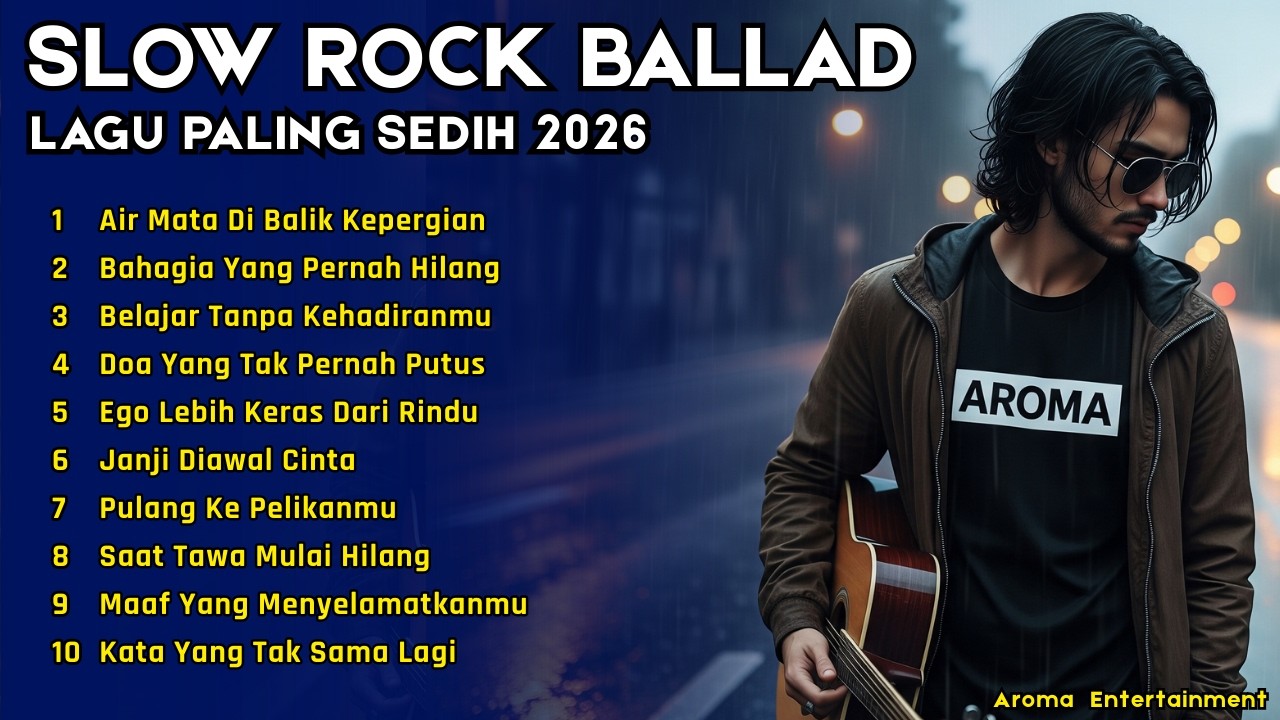Slow Rock Ballad Melayu Malaysia Terbaik 😭 Air Mata Kepergian | Lagu Galau Temani Kerja & Hati