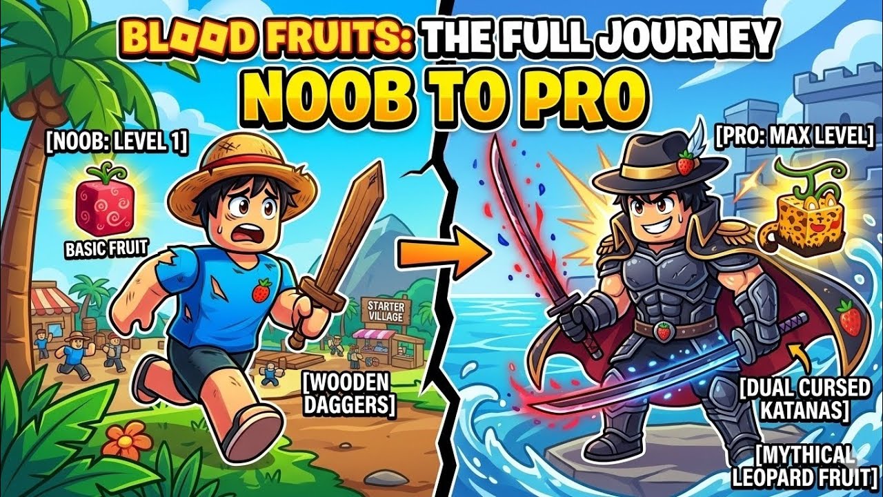 Blox Fruits Episode 1 | From Level 1 Noob to Pro (Roblox Gameplay)