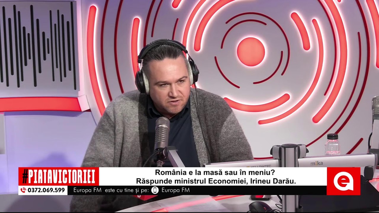 Ministrul Economiei, Irineu Darău, în direct la Europa FM