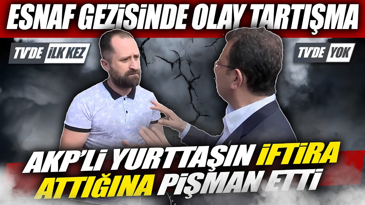 Ekrem İmamoğlu AKP'li Yurttaşı İftira Attığına pişman etti! Esnaf Gezisinde olay