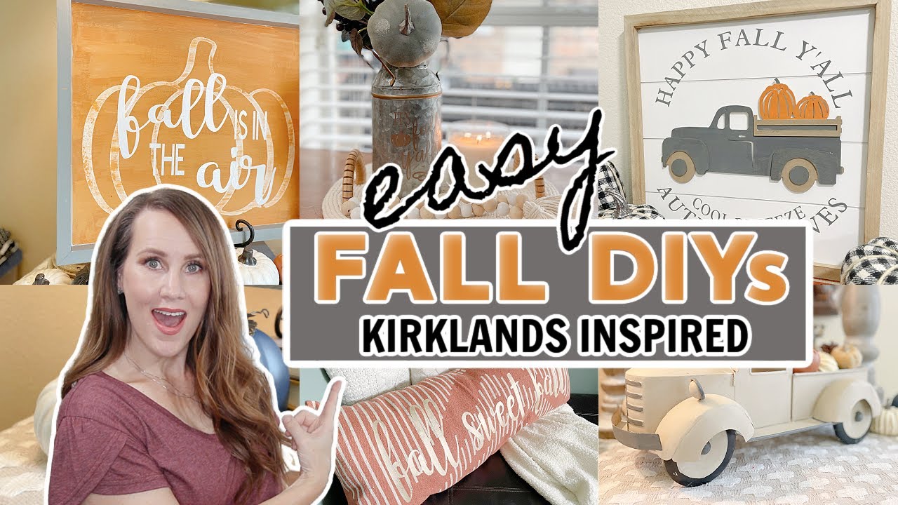 🍁KIRKLANDS INSPIRED FALL DIYs - HIGH END FALL DIY DECOR 2021
