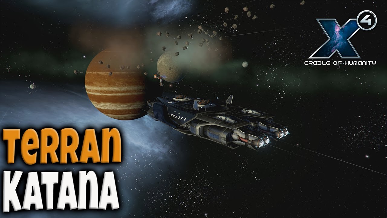 Terran Katana Corvette, a top tier M fighter | X4: Cradle of Humanity