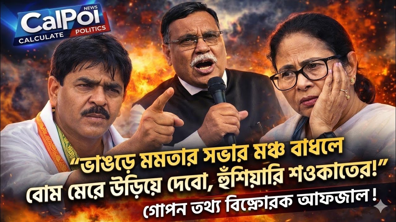 “ভাঙড়ে মমতার সভার মঞ্চ বাঁধলে বো ম মেরে উড়িয়ে দেবো, হুঁশিয়ারি শওকাতের!” গোপন তথ্য বিস্ফোরক আফজাল