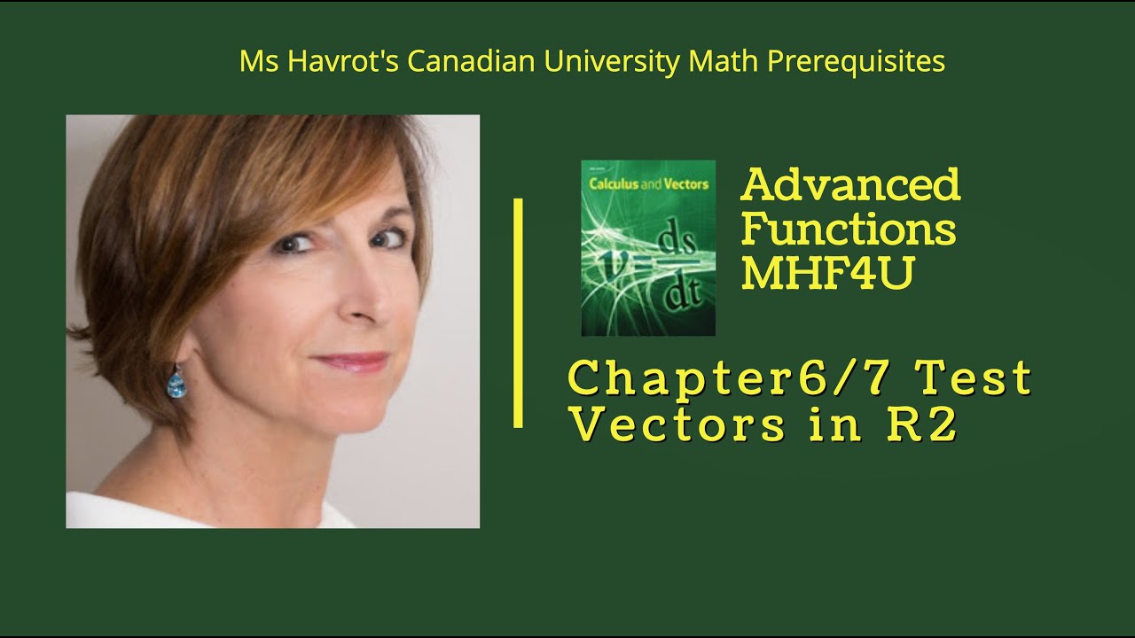 Vectors Chapter6/7 Test Vectors in R2