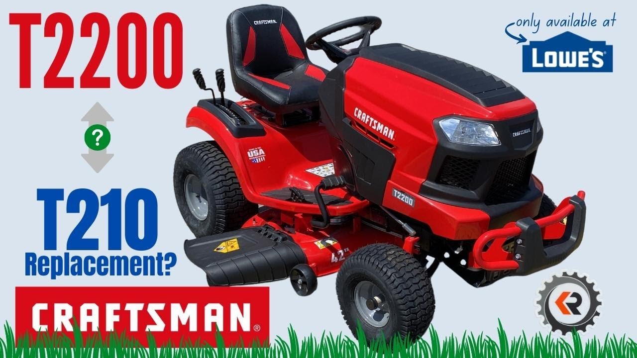 Садовая газонокосилка Craftsman T2200 42 дюйма | Характеристики и компоненты Заменяет ли она моде...