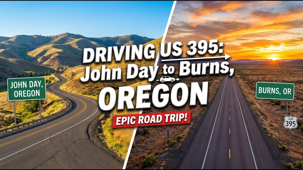 Driving from John Day to Burns, Oregon on US 395