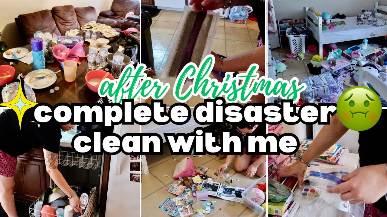 ✨NEW✨MESSY HOUSE AFTER CHRISTMAS CLEAN WITH ME //  EXTREME CLEANING MOTIVATION // SUNDAY RESET