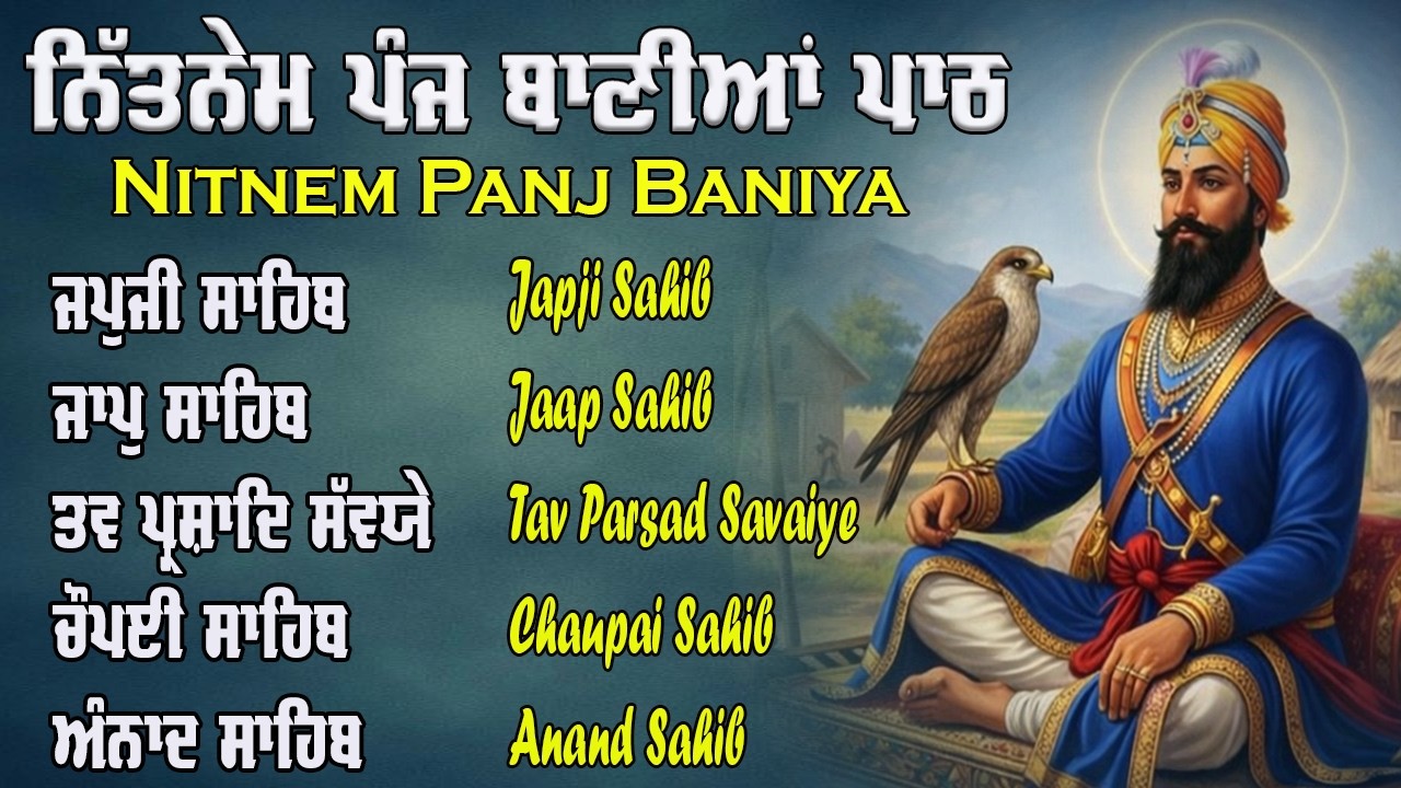 Nitnem Sahib Full Path | Nitnem Sahib | Panj Baniya Da Path | Fast Nitnem Sahib #wahegurusimran