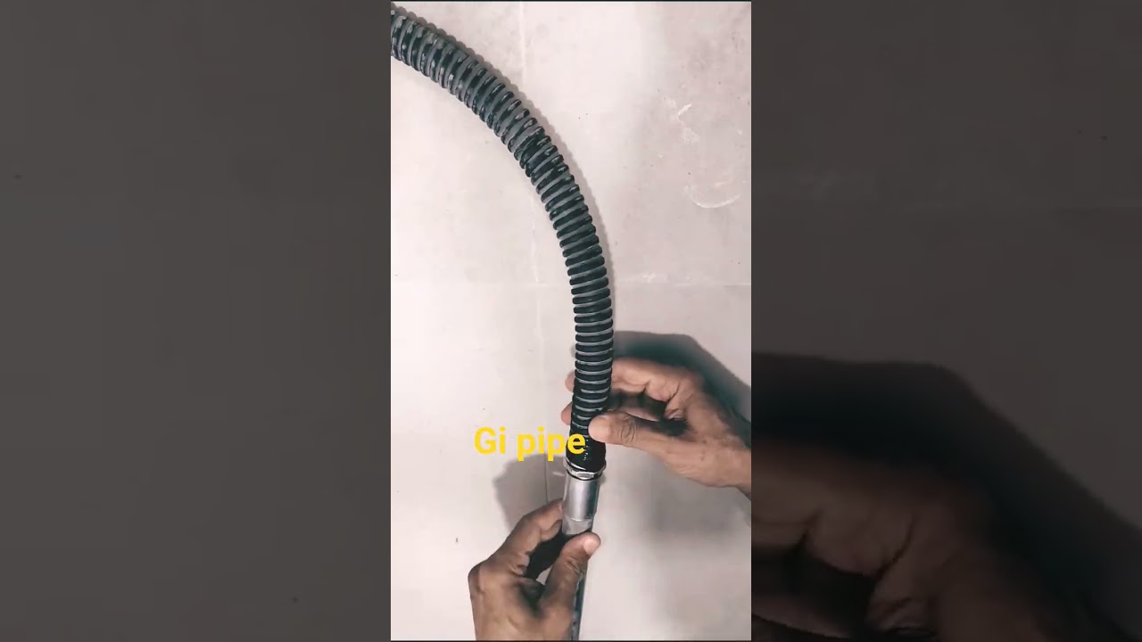 Gi pipe connect to flexible Gi #shortvideo