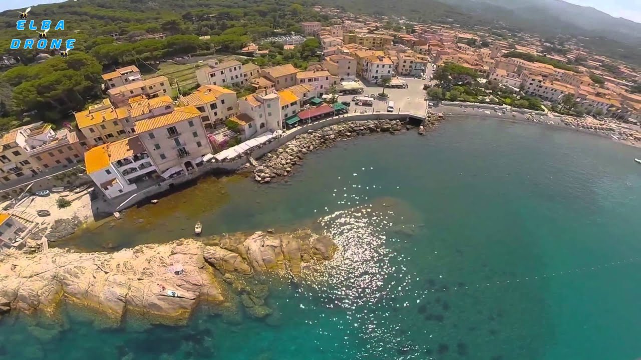 Marciana Marina Isola d' Elba dal Drone. Video Spot