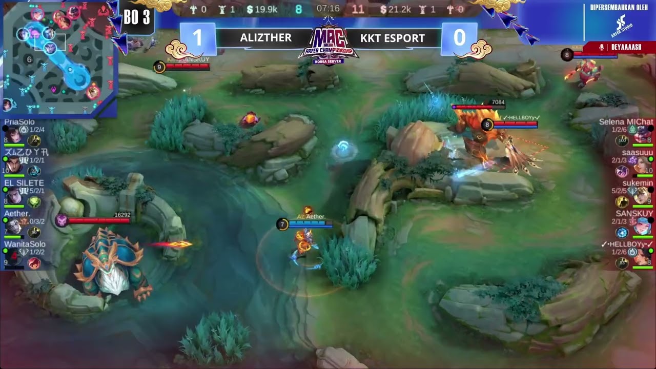 [ID] | MAC Korea Server Knockout Stage Week 2 | KKT ESPORT VS ALIZTHER | Game 2 - Mobile Legends