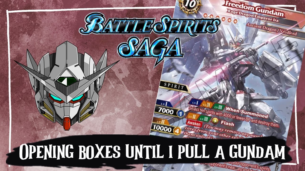 Opening Boxes Until I Pull A Gundam | Battle Spirits Saga