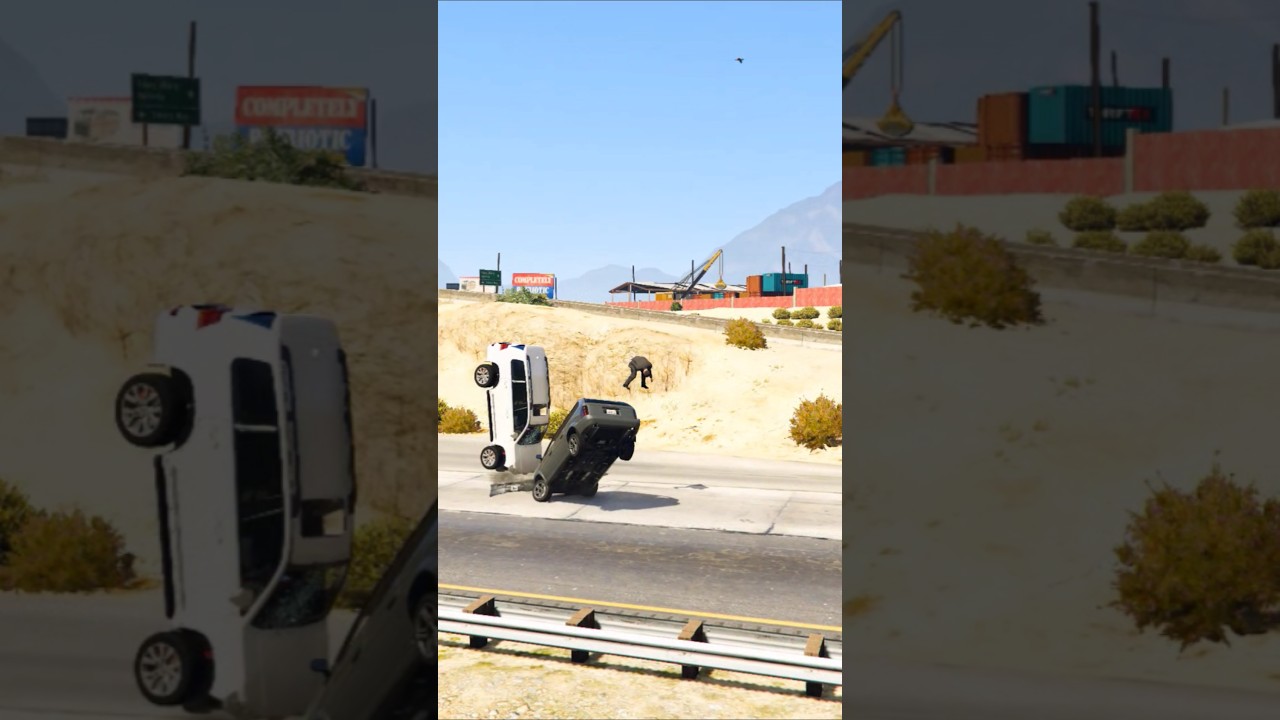 V8 Плохая авария в GTA 5 #gta5 #gtav #love #theapexgamerz #shorts