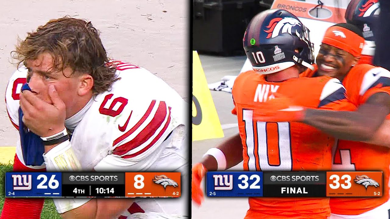 DO YOU BOLIEVE IN MAGIC? BRONCOS 4TH QUARTER 18 POINT COMEBACK AGAINST THE  GIANTS