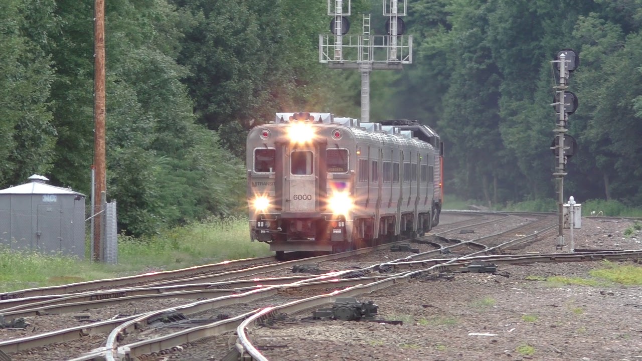 NJ Transit HD 60fps: Comet V Cab 6000 Blares Into Waldwick on Train 76 w/ Its Unrestricted K5LA