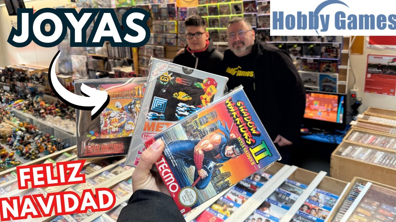 Voy a COMPRAR VIDEOJUEGOS al MERCAT de Sant ANTONI y encuentro UNA JOYA en HOBBY GAMES por NAVIDAD