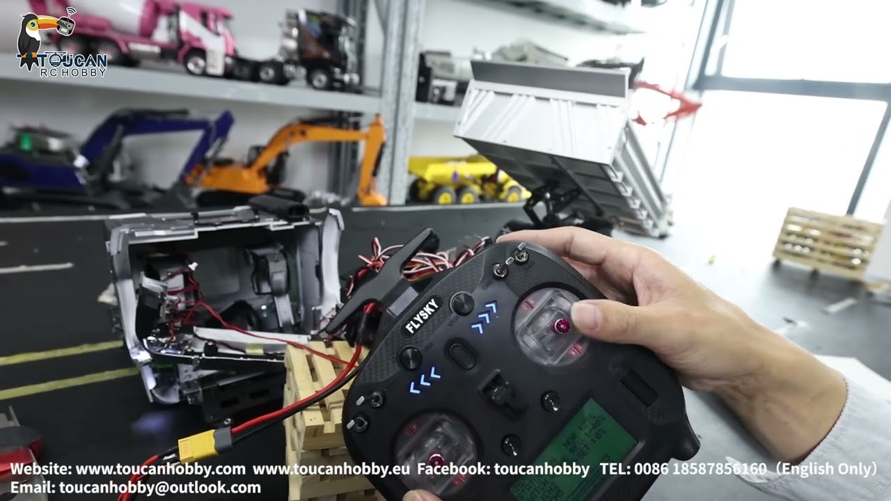 How to operate RC kabolite K3362 dumper truck, check setings and trouble shooting.