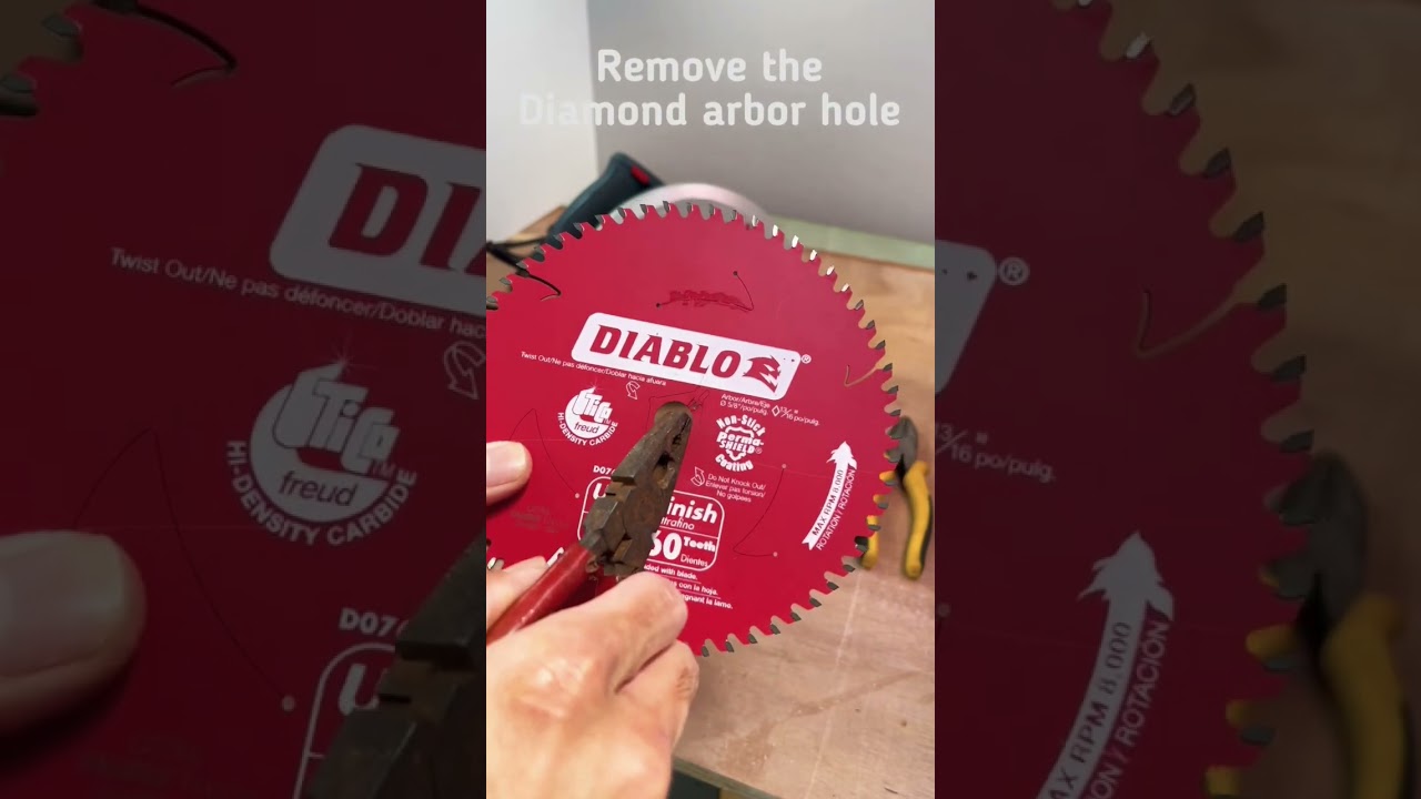 How to replace Circular saw blade to Diablo blade