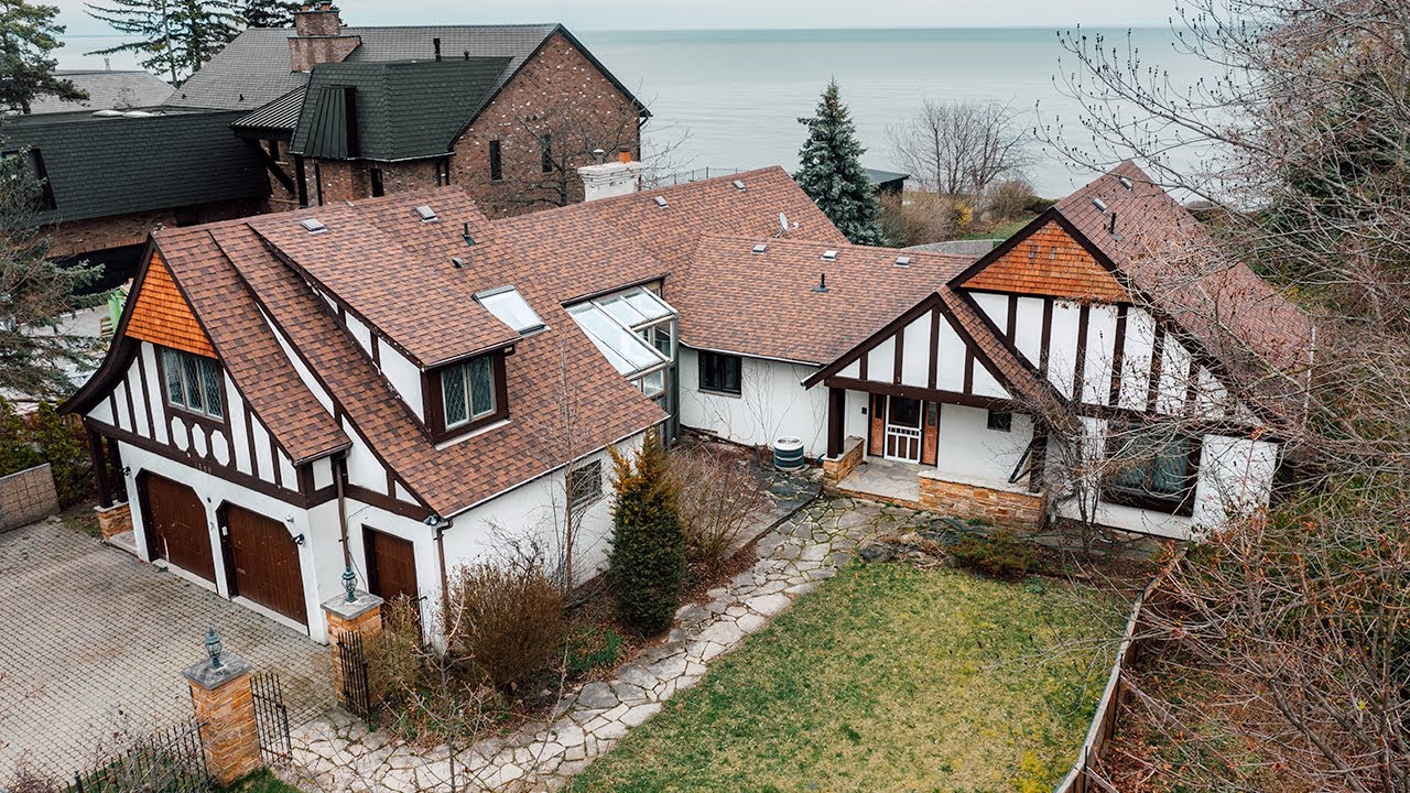 Millionaires Gorgeous ABANDONED Lakefront Tudor Mansion! WHAT HAPPENED HERE?!?!