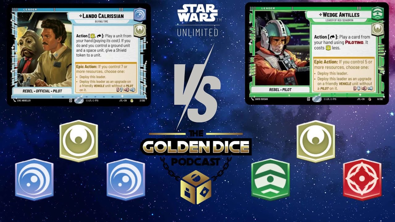 Lando Vigilance vs Wedge Aggression | Star Wars Unlimited | Gameplay