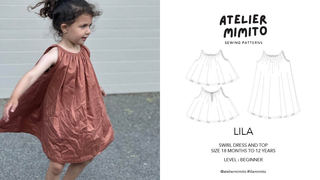 How to sew the #lilamimito swirl dress and top by @ateliermimito