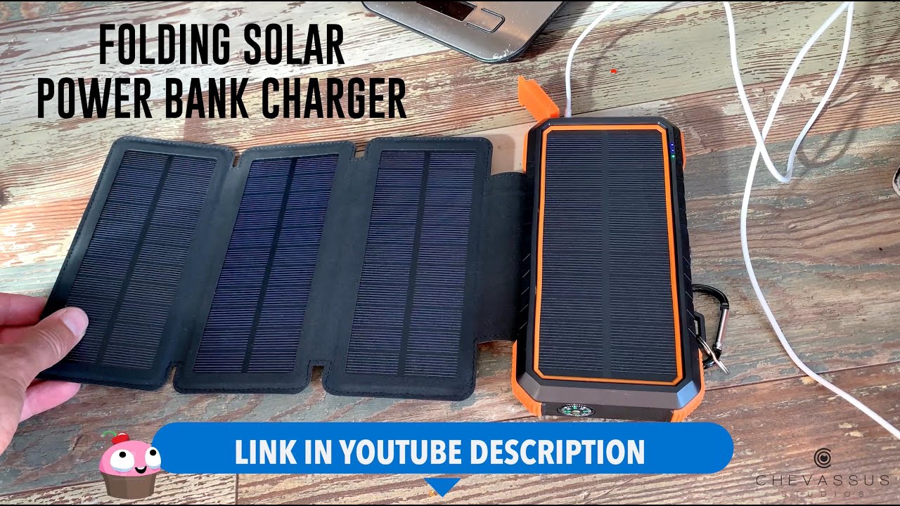 ★★★★★ Обзор солнечного зарядного устройства - Power Bank BLAVOR со складными панелями, 18 Вт и 20...