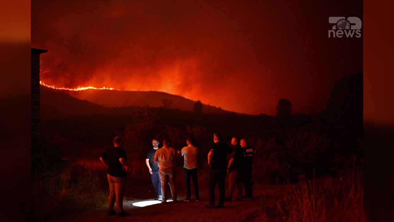 Top News- Tmerr në Finiq! Digjen banesat nga zjarri, flakët jashtë kontrollit
