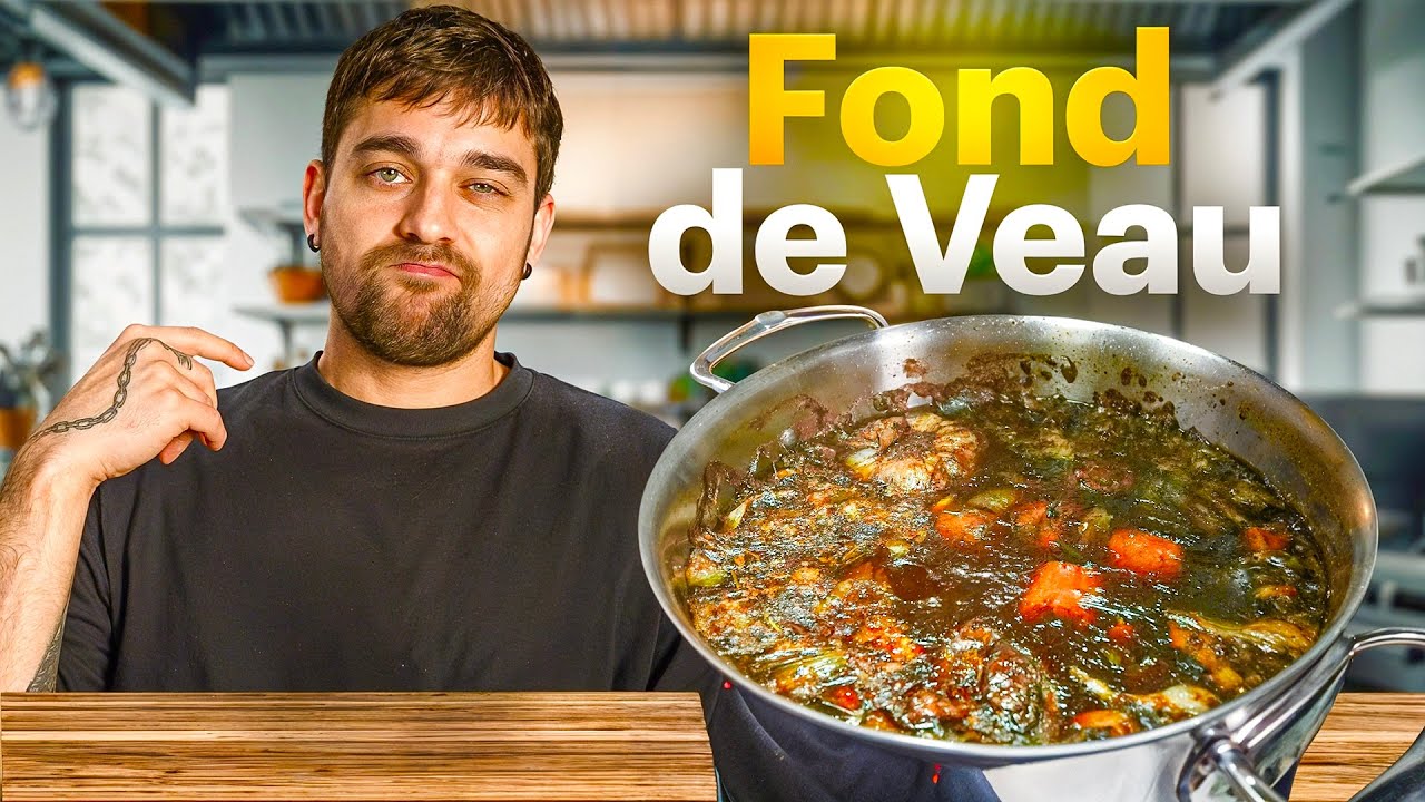 Le Vrai Fond de Veau Maison (12h de cuisson) + Tourte de Fou avec la Viande !