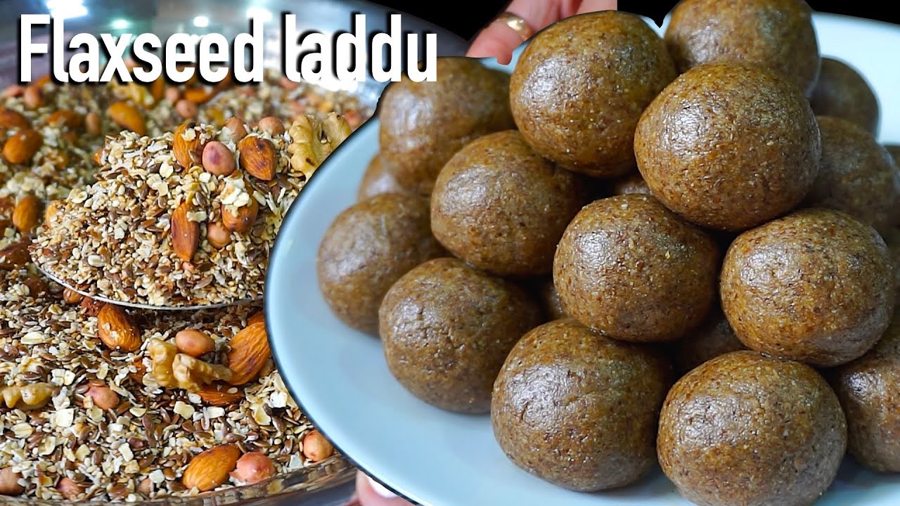 Flaxseed laddu | flax seeds winter laddu recipe | flaxseed dry fruits ladoo | alsi ke laddu