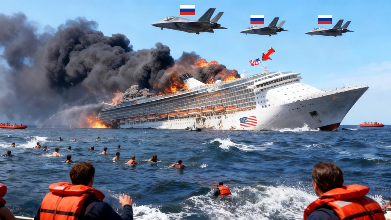 2 часа назад! Американский круизный лайнер с 6500 элитными военнослужащими был жестоко потоплен росс
